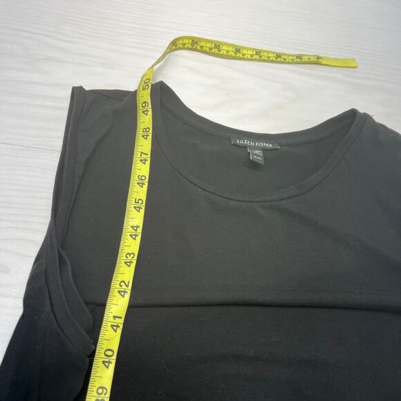 EILEEN FISHER  Sleeveless Shift Dress XL Black Wardrobe Staple - Picture 10 of 10
